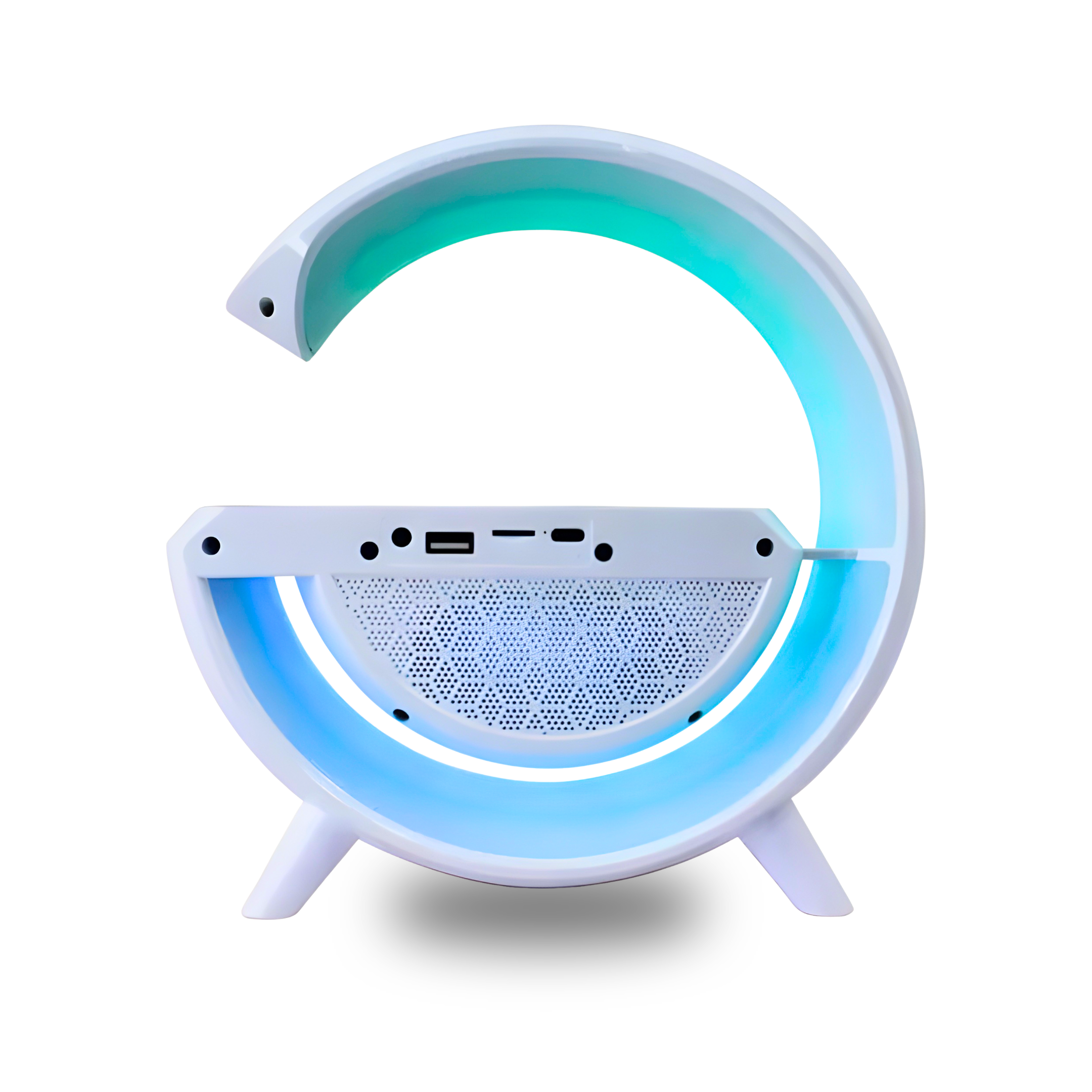 LÁMPARA INTELIGENTE RGB CON PARLANTE BLUETOOTH Y CARGADOR